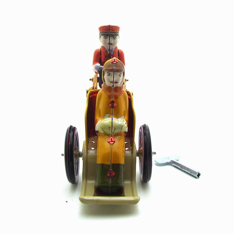 Manual Tricycle Tin Retro Wind-up Toys - HOMYEA