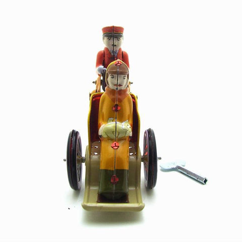 Manual Tricycle Tin Retro Wind-up Toys - HOMYEA