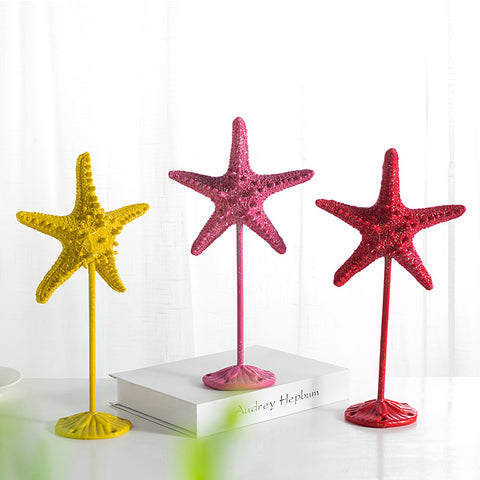 Resin Starfish With Base - HOMYEA