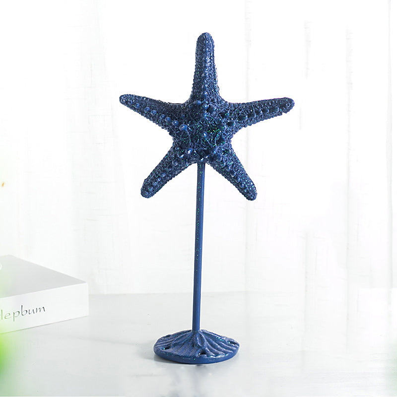 Resin Starfish With Base - HOMYEA