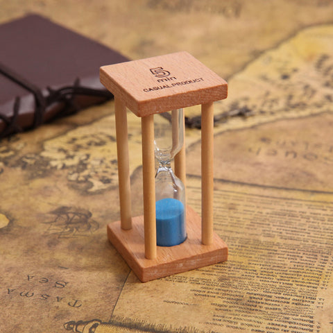 Square Wooden Hourglass - HOMYEA