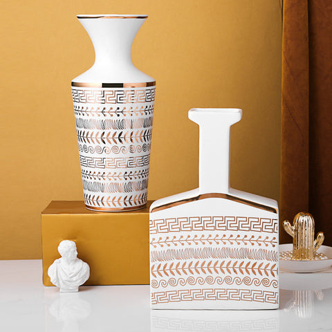 Modern Simple Pattern Ceramic Vase - HOMYEA