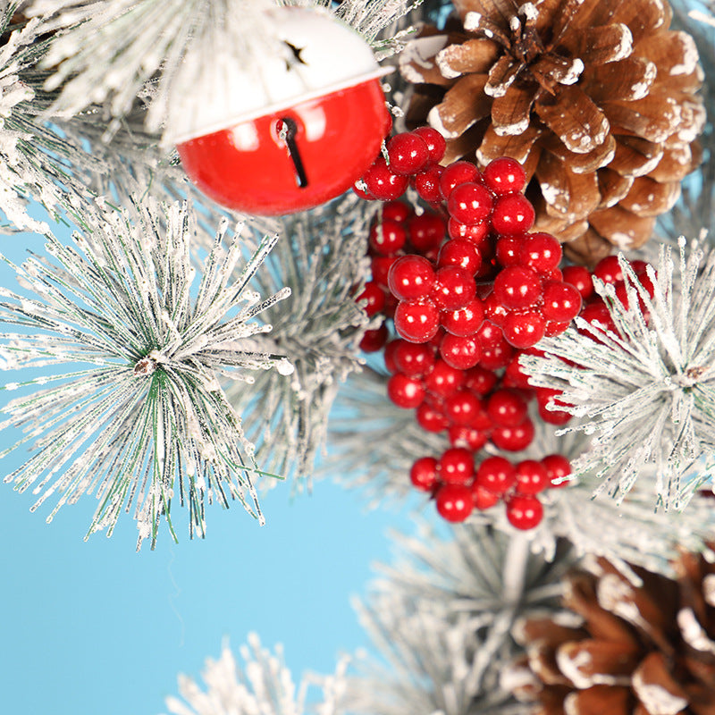 Christmas Pine Needle Bell Garland - HOMYEA