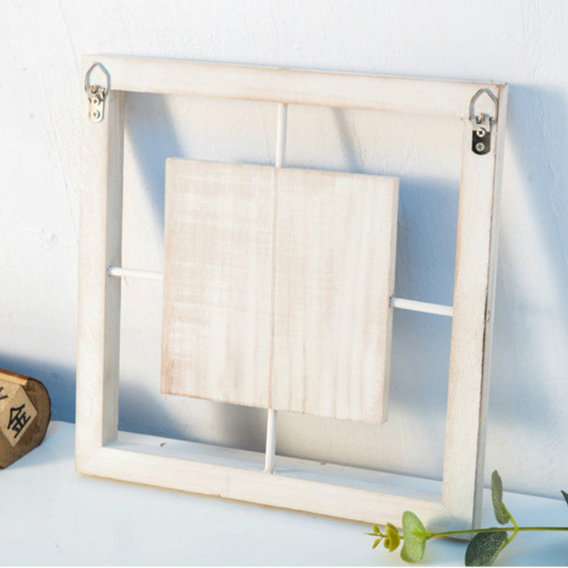 3D Blue White Frame - HOMYEA