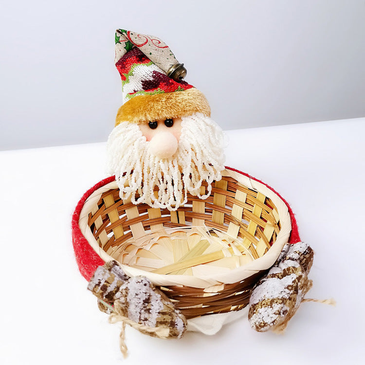 Christmas Decoration Rattan Basket - HOMYEA