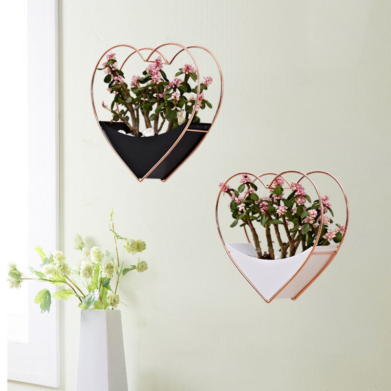 Country Iron Wall Vases - HOMYEA