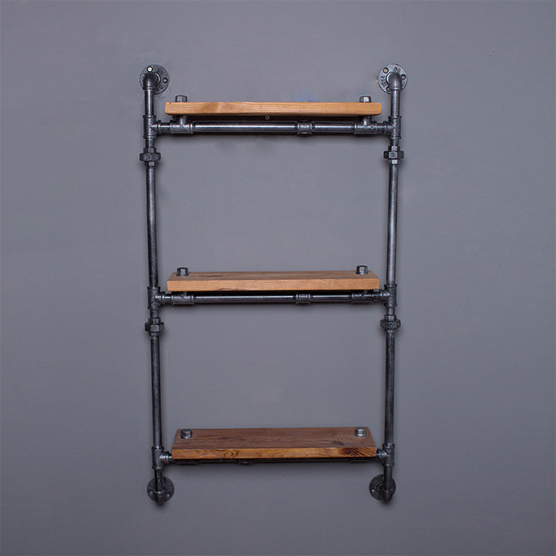 Wall Metal Tube Bookshelf - HOMYEA