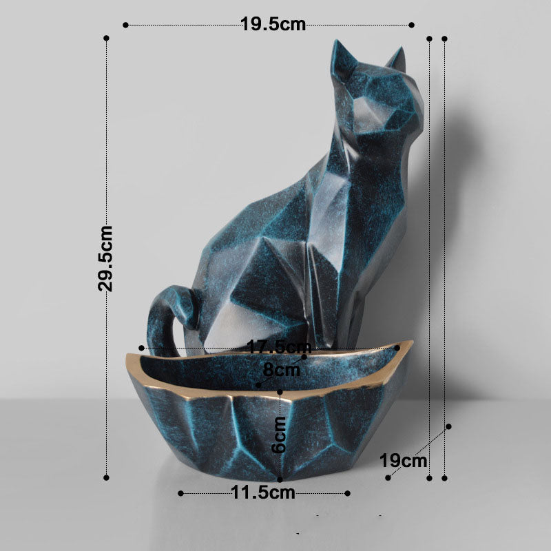 Resin Cat Storage Box - HOMYEA