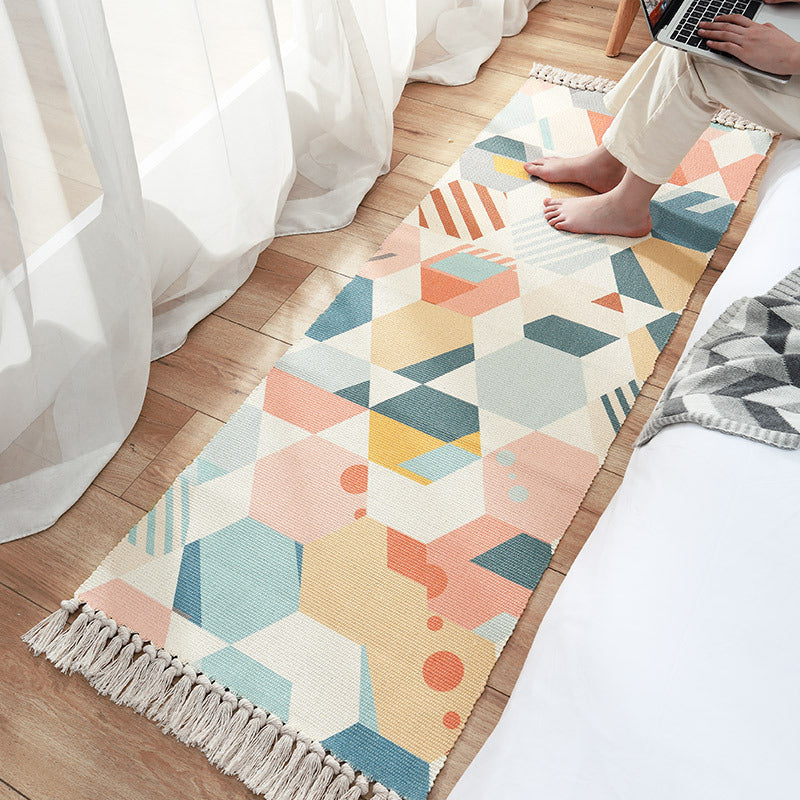 Rectangular Rugs With Geometric Design - HOMYEA