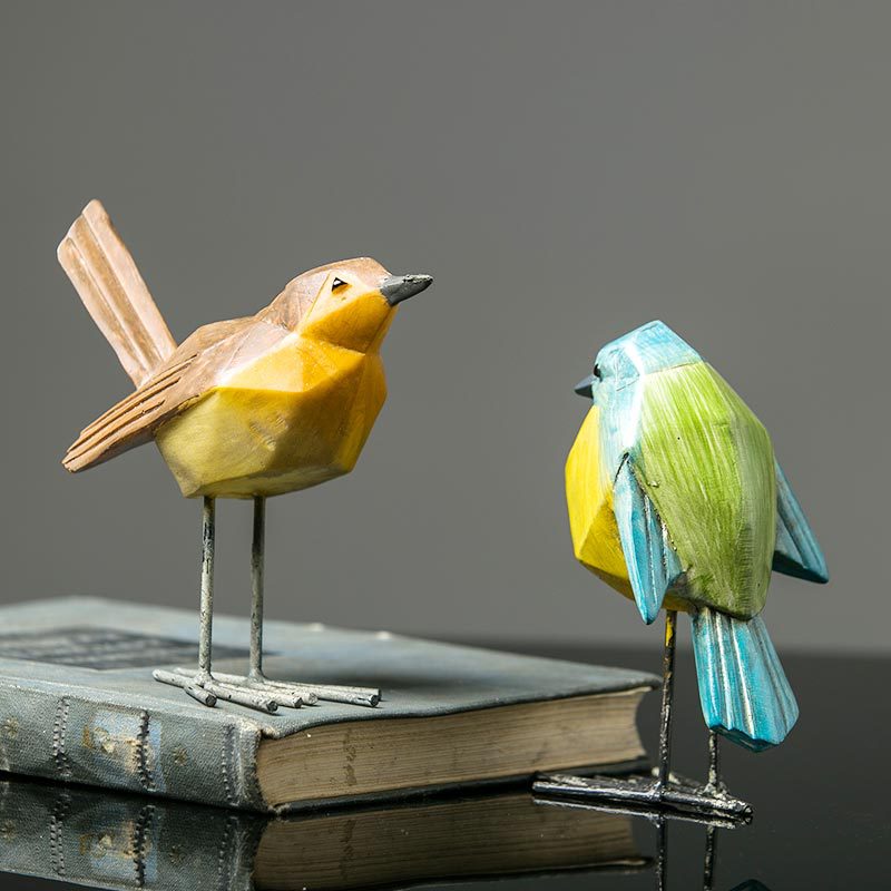 Sparrow Resin Sculpture - HOMYEA