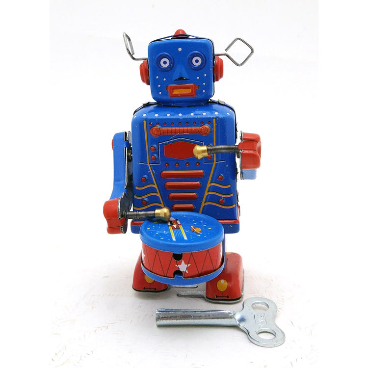 Drumming Robot Adult Collectible Toy  Wind-up Toy - HOMYEA