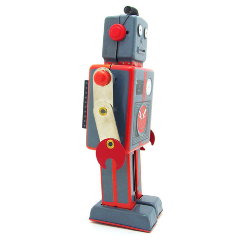 Creative Retro Nostalgic Gray Antenna Robot Wind-up Toy - HOMYEA