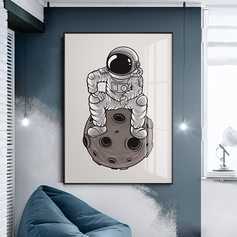 Blue Cosmonaut Wall Art - HOMYEA