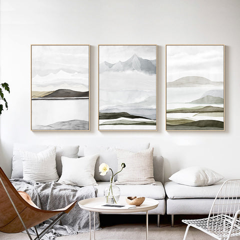 Modern Abstract Landscape Wall Art - HOMYEA