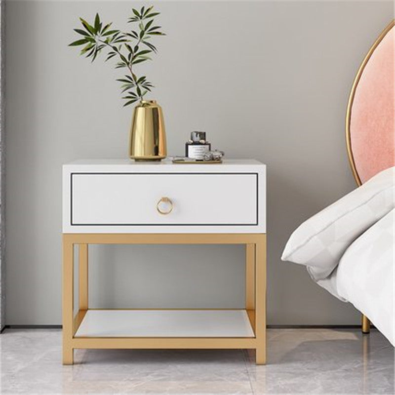 Modern Simple Wooden Nightstand - HOMYEA