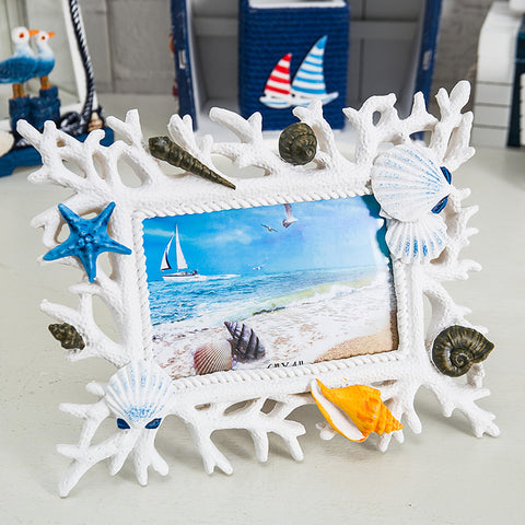 Coral Shell Picture Frame - HOMYEA