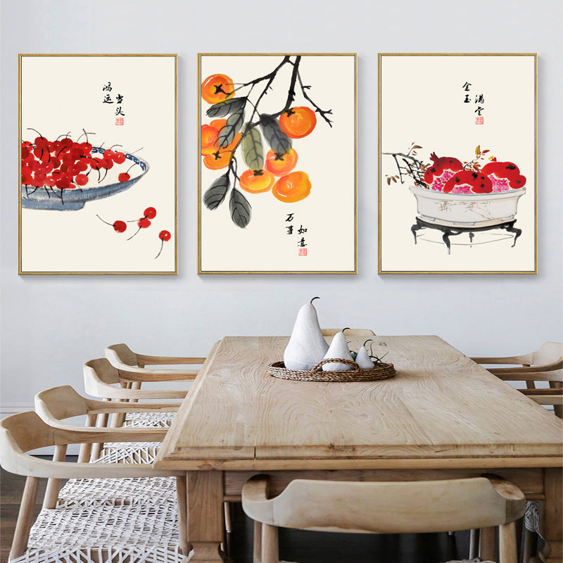 Chinese Fruit Wall Art - HOMYEA