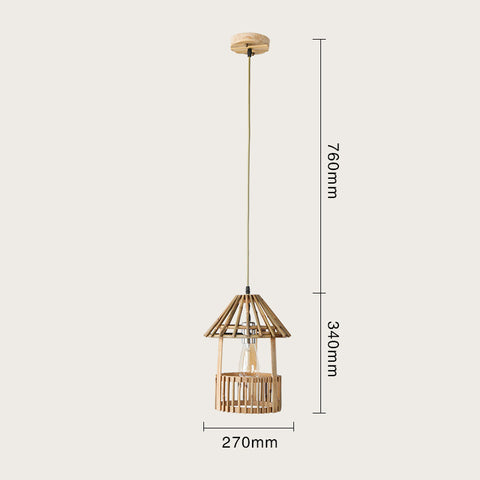 Creative Retro Bamboo Pendants - HOMYEA