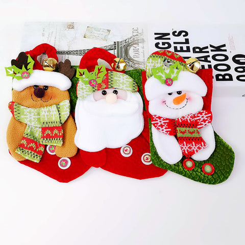 Christmas Socks with Christmas Tree Pendants - HOMYEA