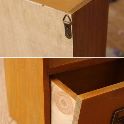 Wooden Drawer-style Wall Rack - HOMYEA