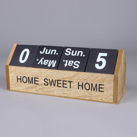 Handmade Wooden Desk Calendar - HOMYEA