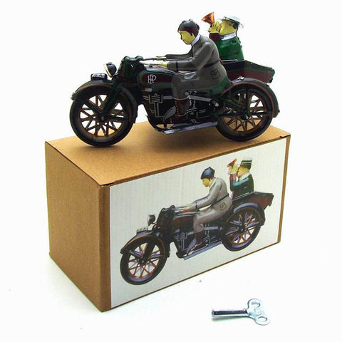 Three-wheeled Motorcycle Tin Wind-up Toy - HOMYEA