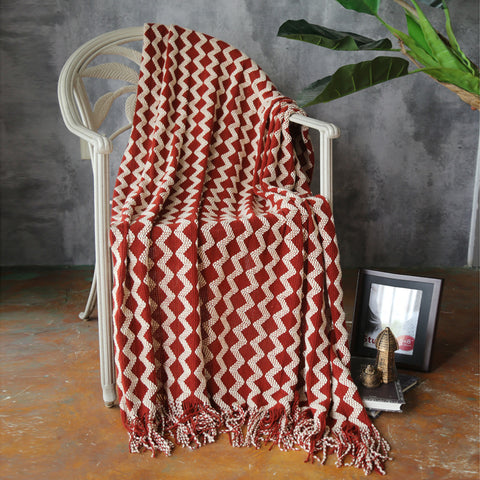 Stripe Rectangle Blanket - HOMYEA