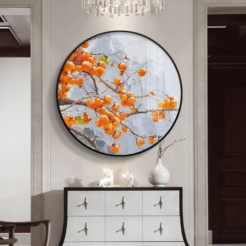 Chinese Persimmon Wall Painting - HOMYEA