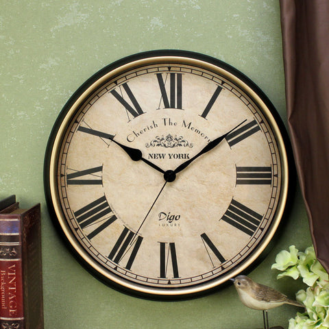 Vintage Roman Numeral Wall Clocks - HOMYEA