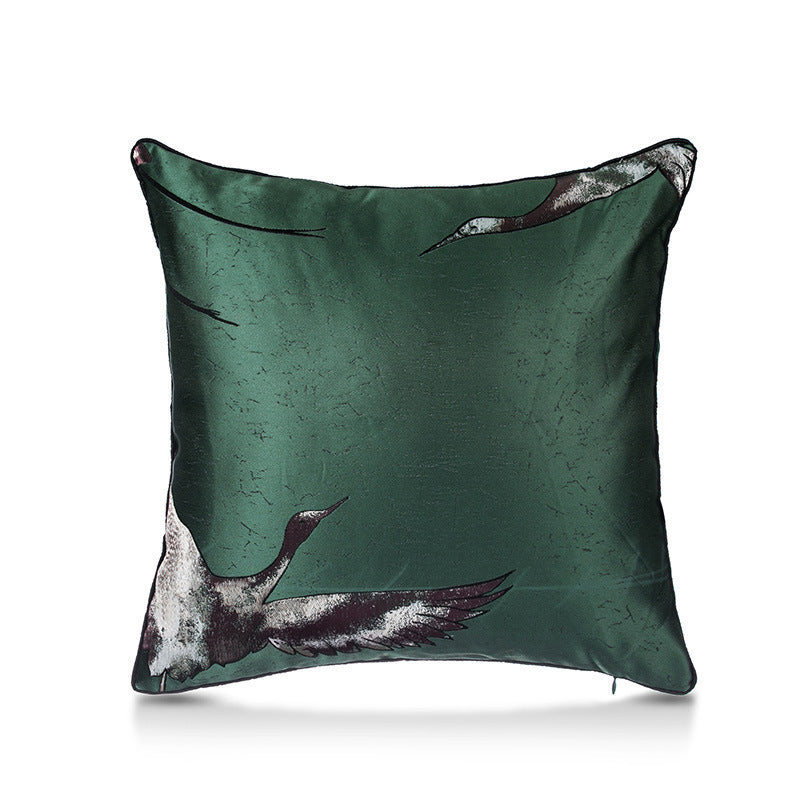 Crane Square Pillow Cover - HOMYEA