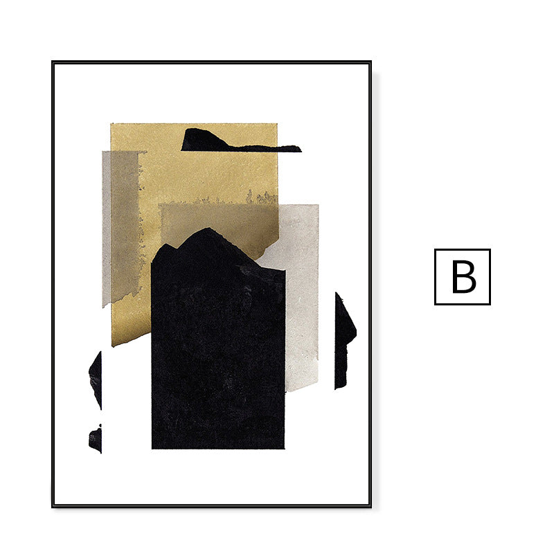 Golden Abstract Wall Art - HOMYEA