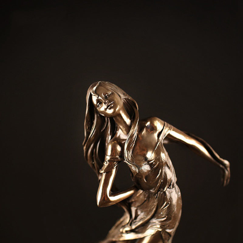 Bronze Dancer Sculpture - HOMYEA