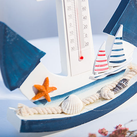 Wooden Anchor Thermometer - HOMYEA