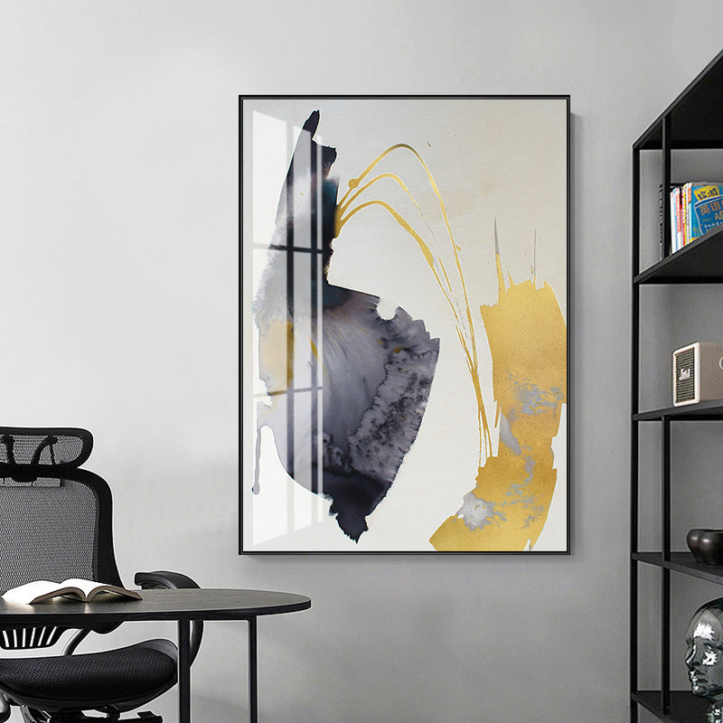 Grey Gold Corridor Wall Art - HOMYEA