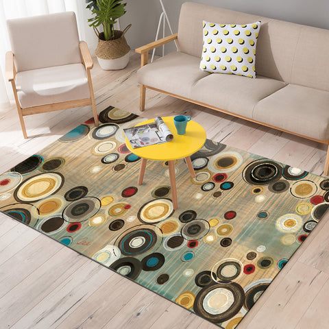 Circular Rectangular Rugs - HOMYEA