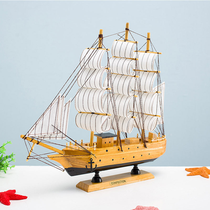 Wooden Sailboat Model - HOMYEA