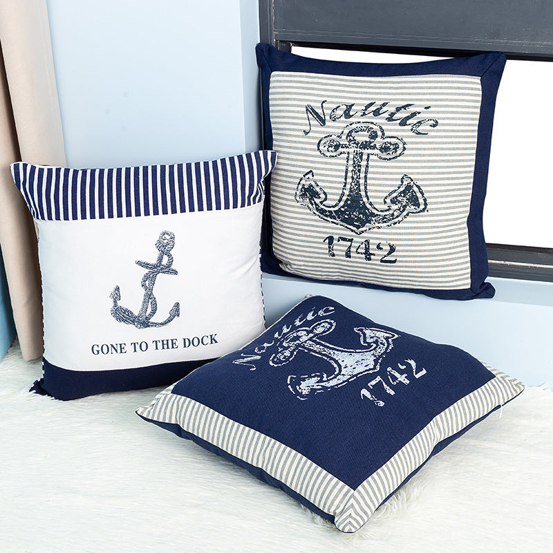 Boat Anchor Printing Pillow - HOMYEA