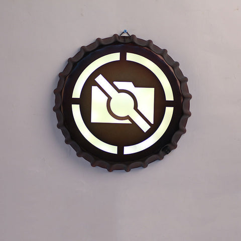 Vintage Metal Beer Lid LED Lights - HOMYEA