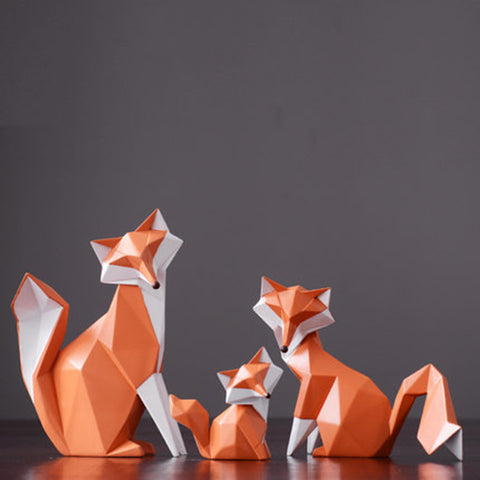 Fox Resin Sculpture - HOMYEA