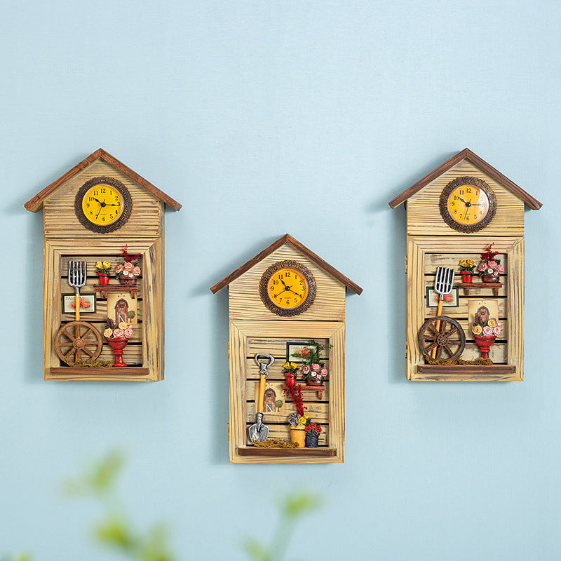 Key Box with Clock-Set Of Three - HOMYEA