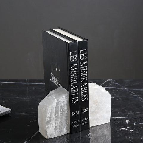 Simple Natural Cristobalite Book and Desk Decoration - HOMYEA