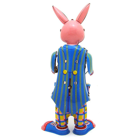 Nostalgic Tin Rabbit Drumming Wind-up Toy - HOMYEA