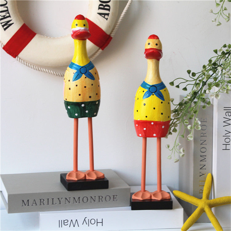 Wooden Cute Duck - A Pair - HOMYEA