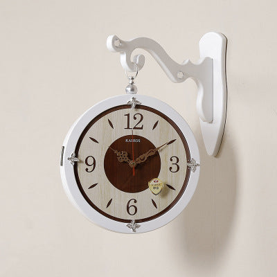 Double-sided Simple Wall Clock - HOMYEA