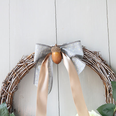 Christmas Gardening Pine and Rattan Wreaths - HOMYEA