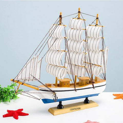 Wooden Sailboat Model - HOMYEA