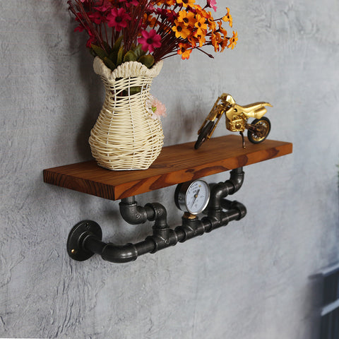 Solid Wood Wall Shelf - HOMYEA