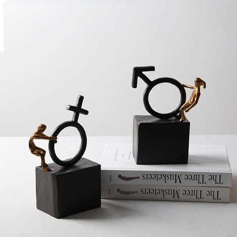 Light Luxury Fashion Men and Women Bookends - HOMYEA