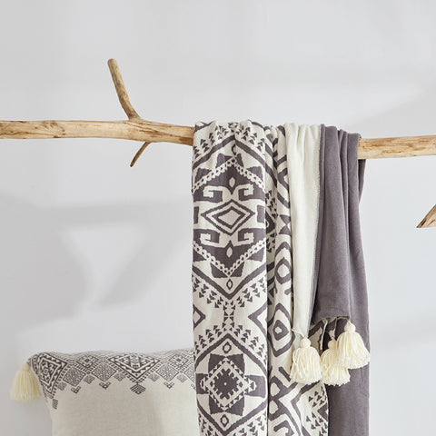 Bohemian Fringe Lace Blanket - HOMYEA