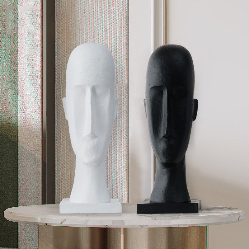 Abstract People Head Sculpture - HOMYEA